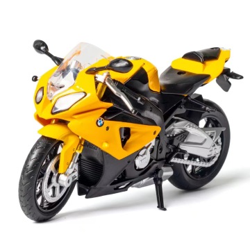 Authentic Diecast 1:12 BWM S1000RR Model with Sound, Light, and Front-Steering Ornament - Metal Motorcycle Collectible