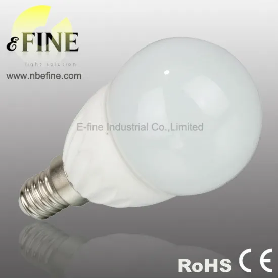 G45 LED bulb 3W mini globe E14 ceramic lamp body