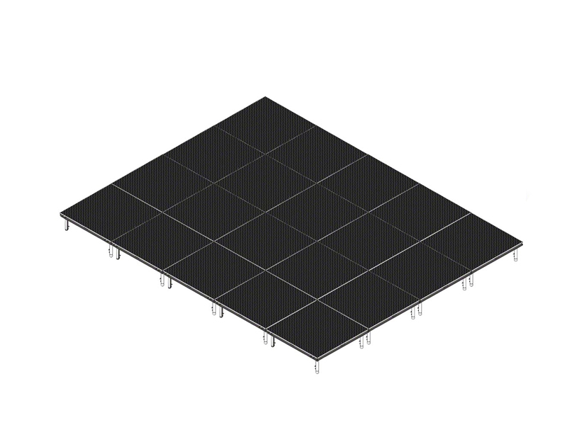 portable outdoor stage with roof
