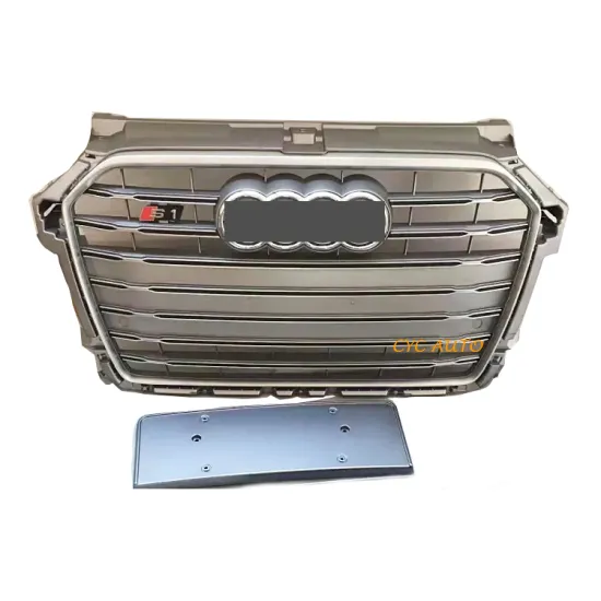A1 Upgrade S1 Style Bumper Grill Racing Honeycomb Front Grille for Audi A1/S1 Body Kit 2016-2018