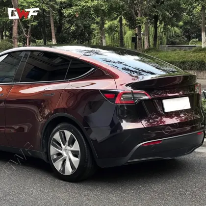 Flowing Black Charming Red Car Protection Film