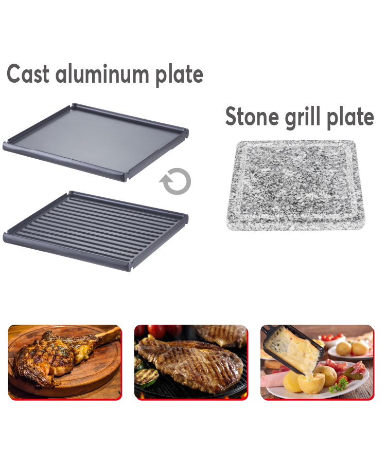 Cast Aluminum Plate Grill 5