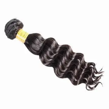 Double Wefts, Peruvian Deep Wave, Human Hair Weaves