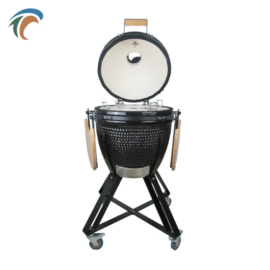 18 Inch Black Outdoor Camping Portable German Ceramic Kamado Bbq Party Grill Meat
