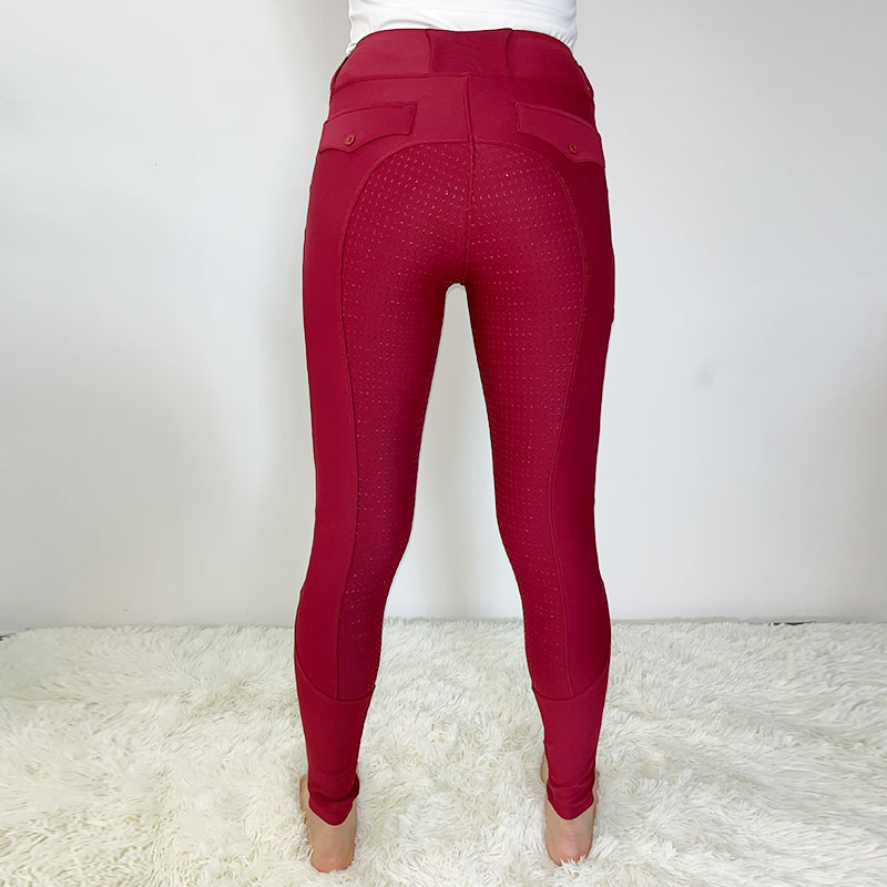 النساء الشتاء السيليكون ركوب Legging Equestrian Breeches الرطوبة الفطريات