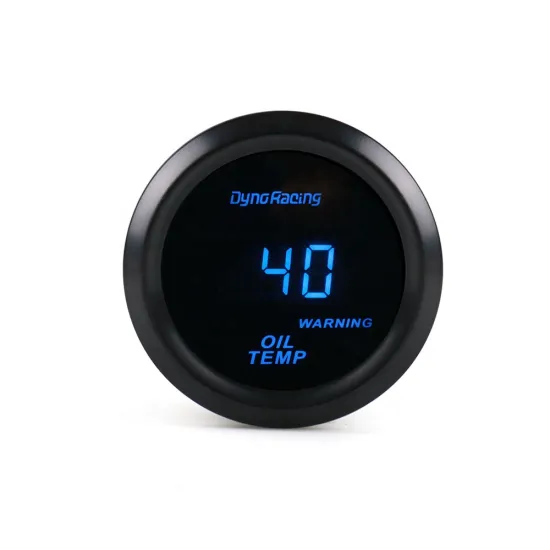 2" 52mm Digital Oil Temperature Gauge with Blue LED Display and Sensor for Car Engine Monitoring