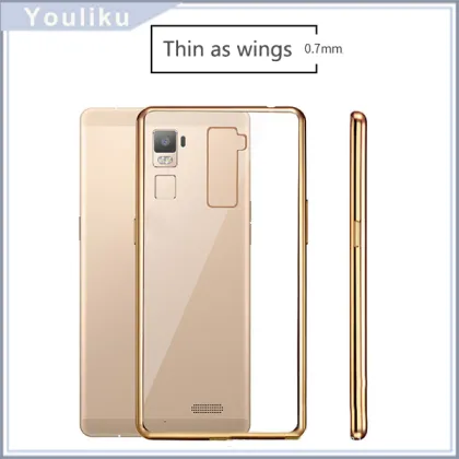 electroplate tpu soft shell for oppo r9 plus transparent back cover for oppo neo 7