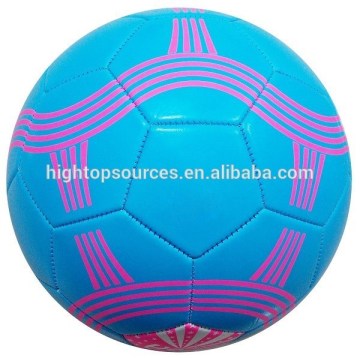 2015 new design foot ball factory Bule soccer ball