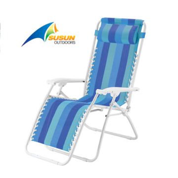 Garden Recliner Chair With Pillow