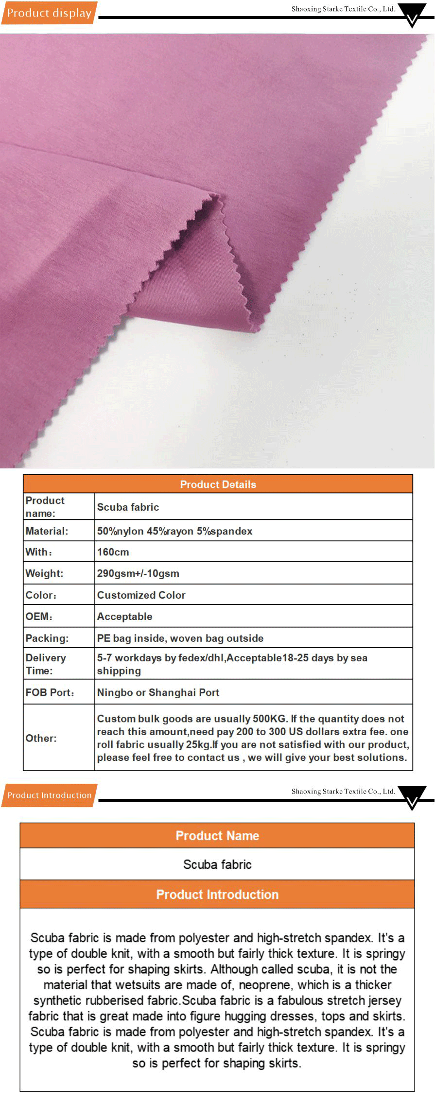 scuba fabric stretch material