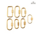 Durable Stainless Steel Link Clasp with Gold Electroplating