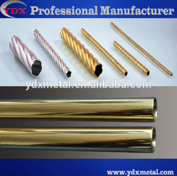 YDX colorful stainless steel pipe with titanium coating