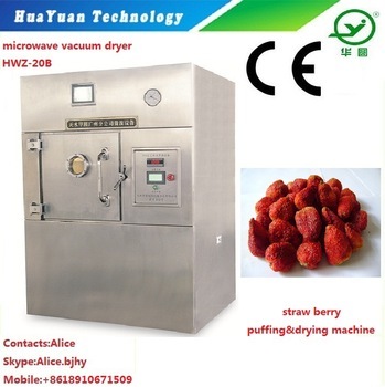 Fruits and vegetables microwave vacuum drying machines