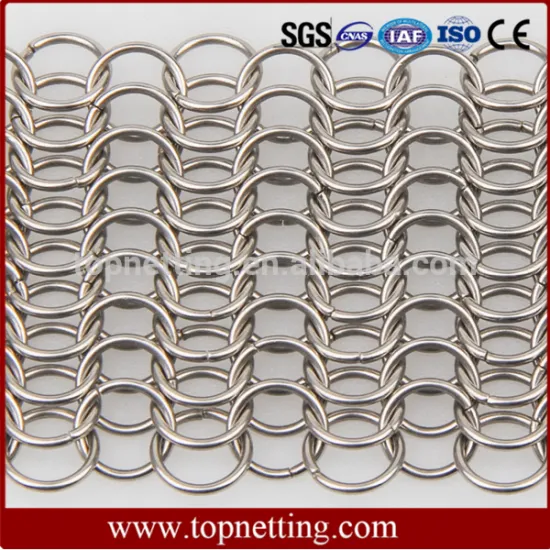 Stainless Steel Ring Mesh Metal Chainmail Curtain
