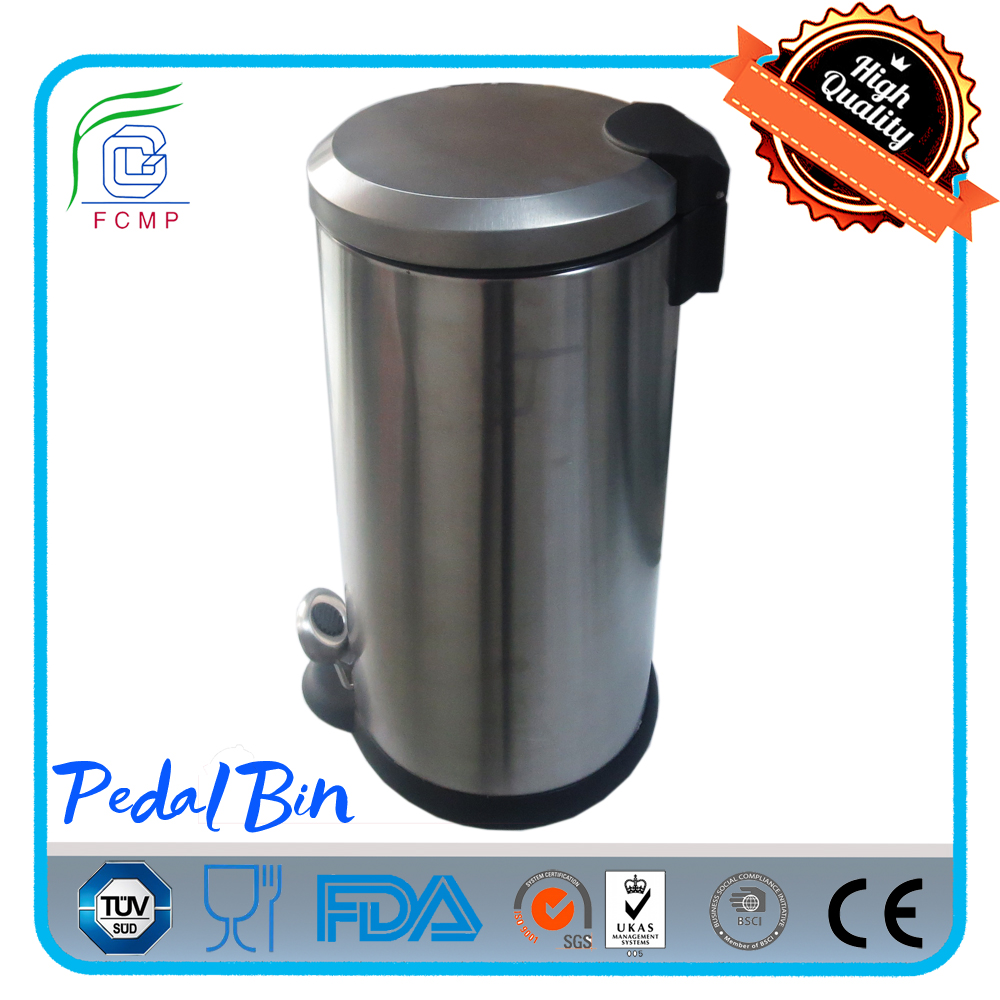 stainless steel pedal bin