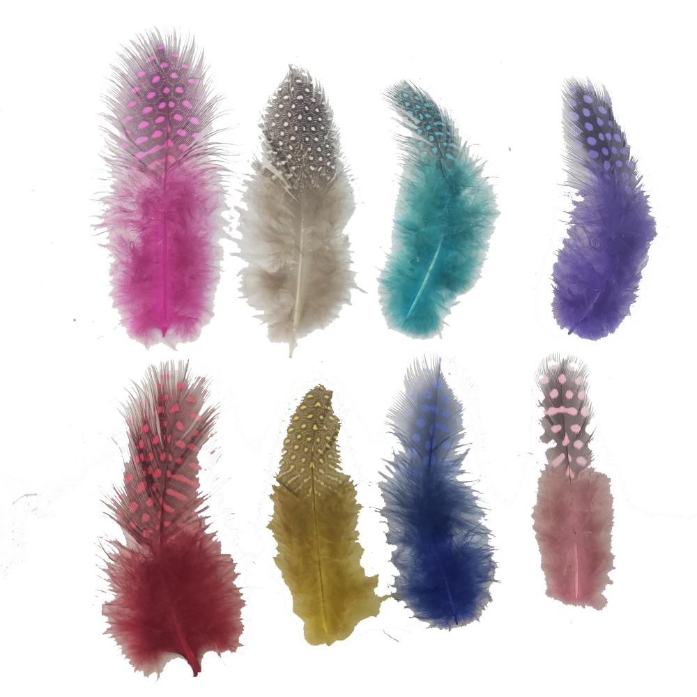 Hot Sale Colorful Dyed Pearl Chicken Feather