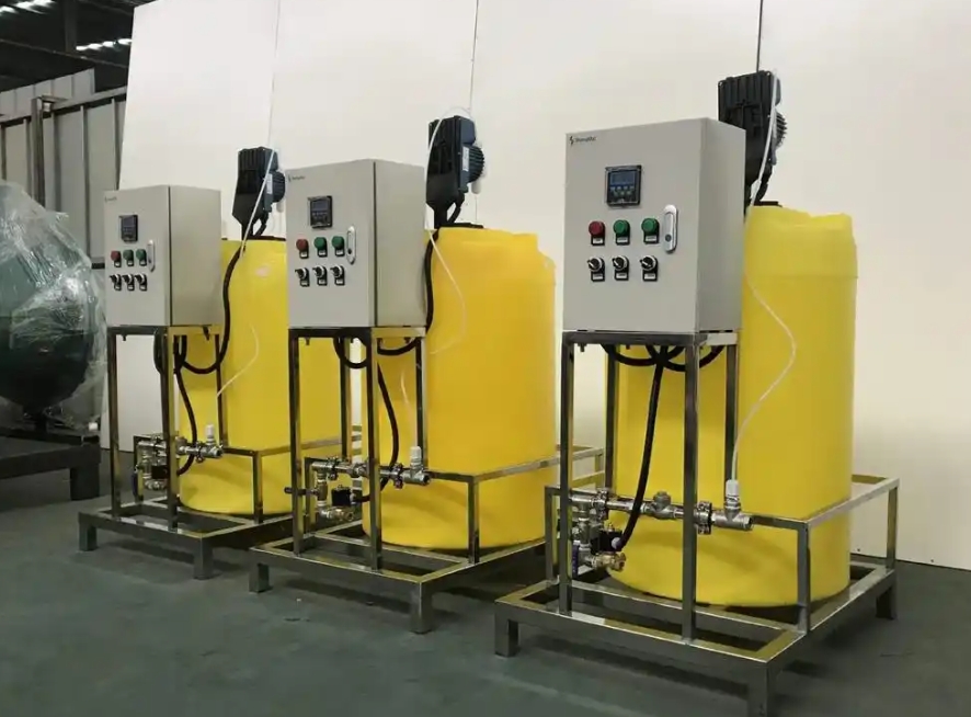 Máquina de dosagem de tratamento de água portátil