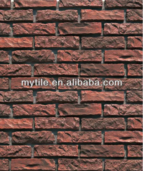 Red brick stone wall tile for exterior wall house
