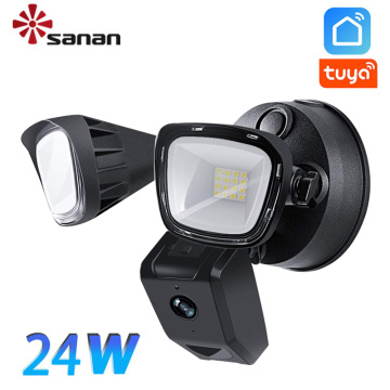 Tuya Ring Floodlight Security Camera in Black