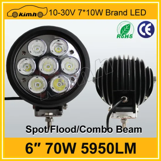Superior quality automobile 70W led work light for 4wd