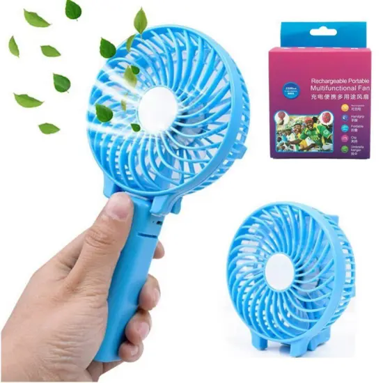 Foldable Portable Desktop Electric Fan with USB Rechargeable