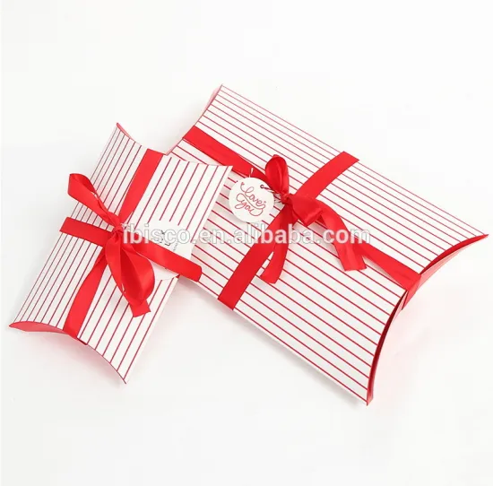 Custom printing soap box packaging pillow box for soap with ribbon/rope
