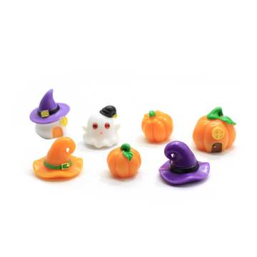 Assorted of Halloween Resin Craft 3D Ornament Embellishment Charm House Spook Person Stickers