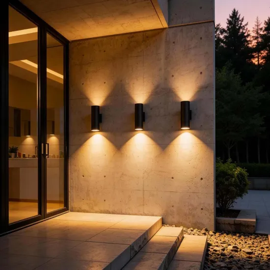 Up And Down Aluminum Outdoor Wall Sconce Light