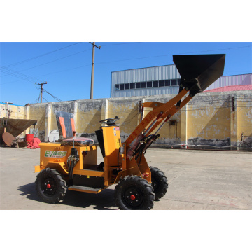 Electric front end loader for garden tractor