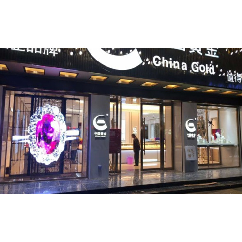 Transparent glass led display price