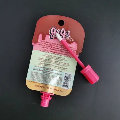 Compact Makeup Bags: Lip Tints, Creams, and Glosses in Portable Plastic Sachets