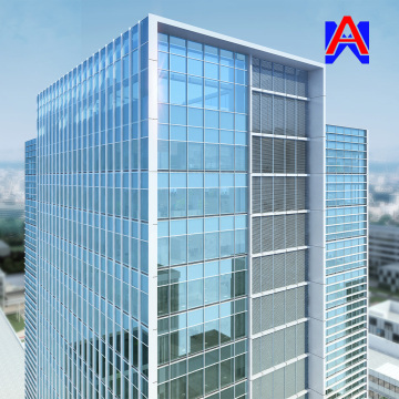 Grid Glass Facade Aluminum Fabrication