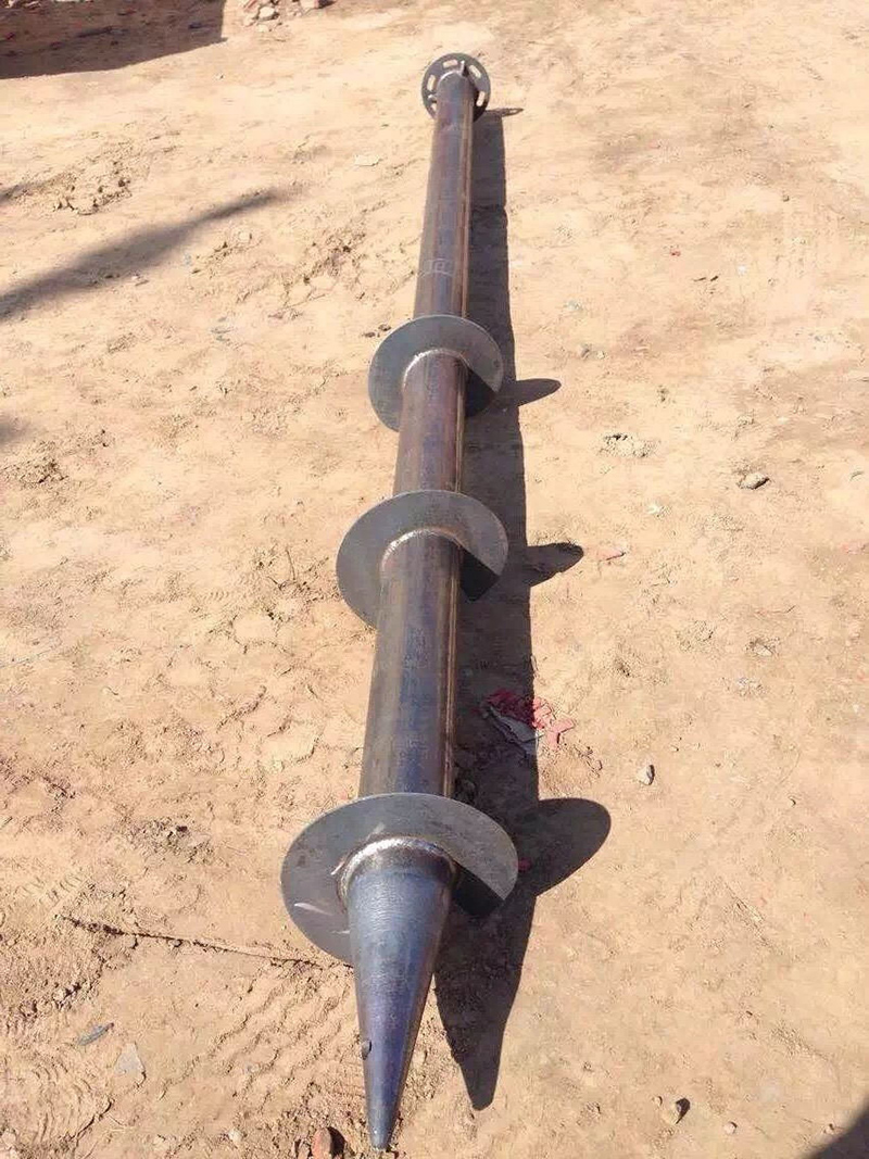 Fundor de tornillo de tierra galvanizado de cilindros de pila de tornillo