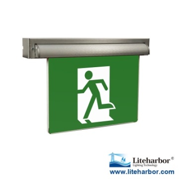 Running Man Exit Sign Light with green led light