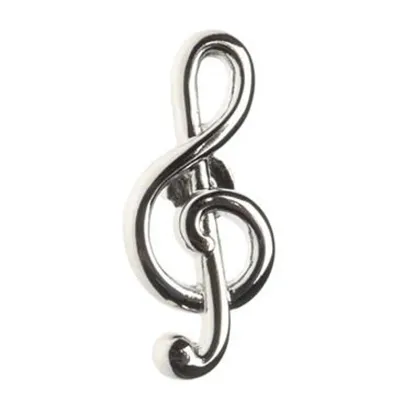 Treble Clef Tie Pin or Lapel Badge