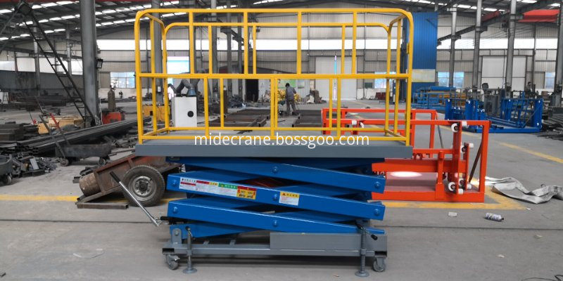 hydraulic manual scissor lift