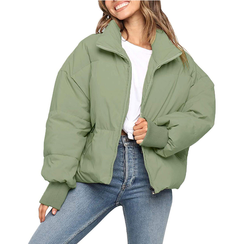 Women's Winter Long Sleeve Zip Puffer Jacket