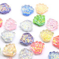 Hot Popolare Kawaii Flatback Resina Cabochon Mini Corona Shell Forma Scintillante Colorato Resina Slime Fascino Decorazione Dei Capelli O Mestiere Del Telefono