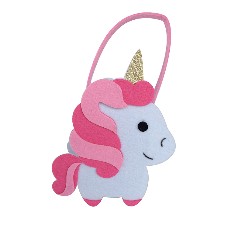 Unicorn mini felt candy gift bag