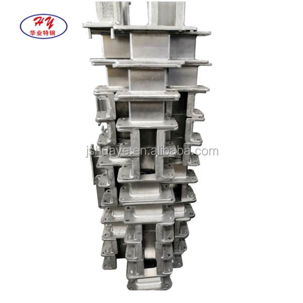 Investment casting basket for heat treatment furnace and rolling mills