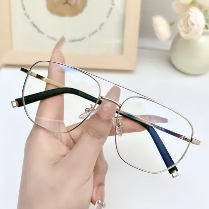 Fashionable Frameless Locking Plate Myopia Glasses