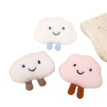 Cartoon Plush Cloud Keychain Accessories