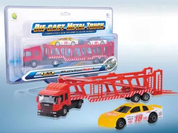 DIE CAST FREE WHEEL TRANSPORT CAR