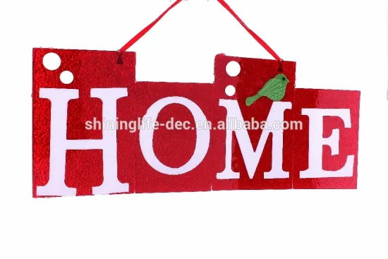 christmas celebration crystal feeling letters hanging ornaments