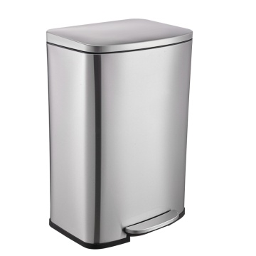 kichen stainless steel Rectangle foot pedal trash bins