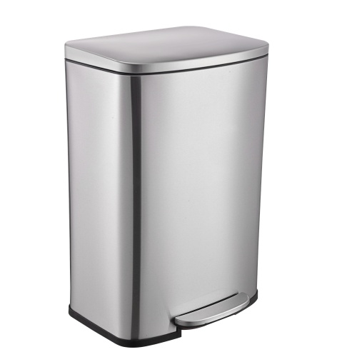 Poubelles rectangulaires en acier inoxydable