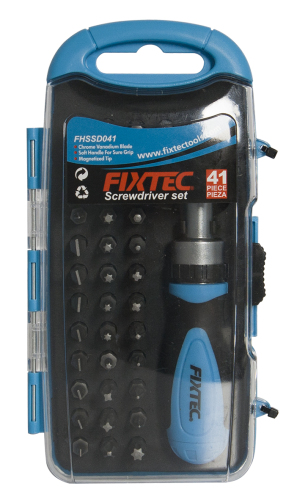 Alat tangan FIXTEC 41pcs set pemutar skru