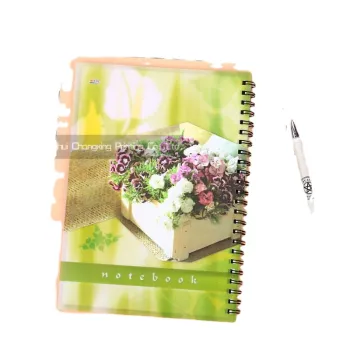 Factory Hot Selling Customized PP Cover Spiral Binding Exercise Books for School Students Wholesale