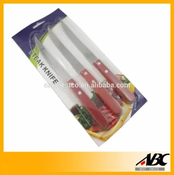 Food Safety Standard Wooden Handle Steak Knife