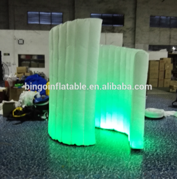 hot sale mini inflatable photo booth with colorful led light studio,led inflatable tent